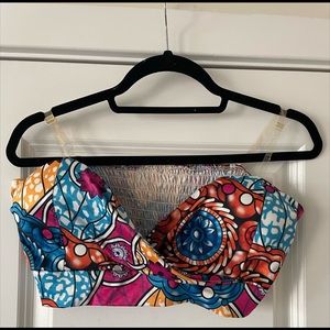Multi Print 2 Piece Crop Top & Skirt
